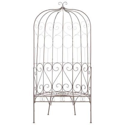 vidaXL Garden Bench 95 cm Iron Antique Brown