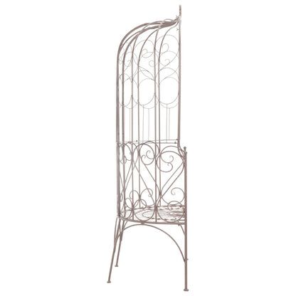 vidaXL Garden Bench 95 cm Iron Antique Brown