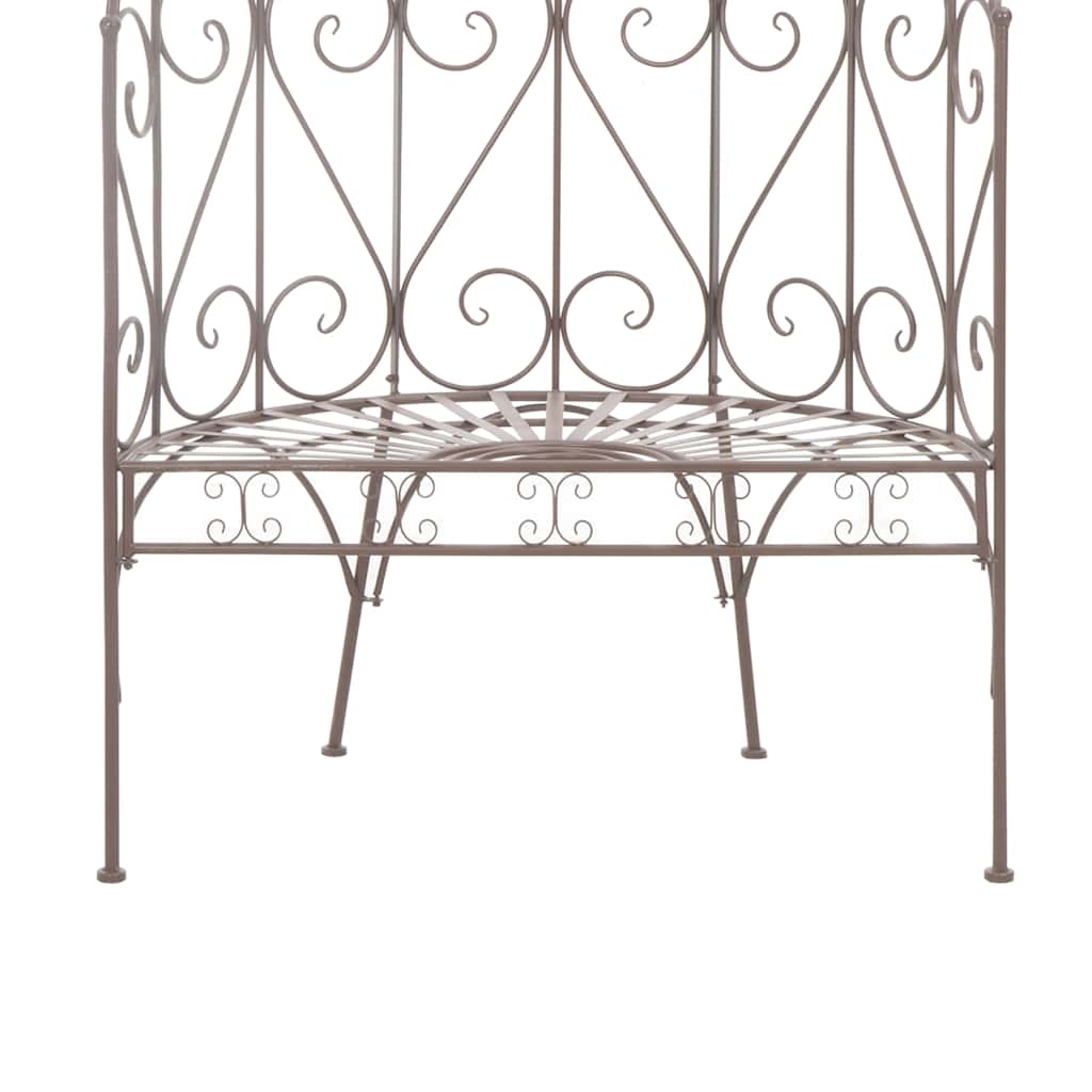 vidaXL Garden Bench 95 cm Iron Antique Brown