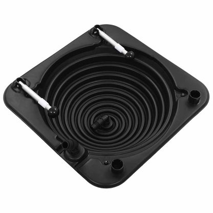 vidaXL Solar Pool Heater 75x75x36 cm HDPE Aluminium - Black,Transparent