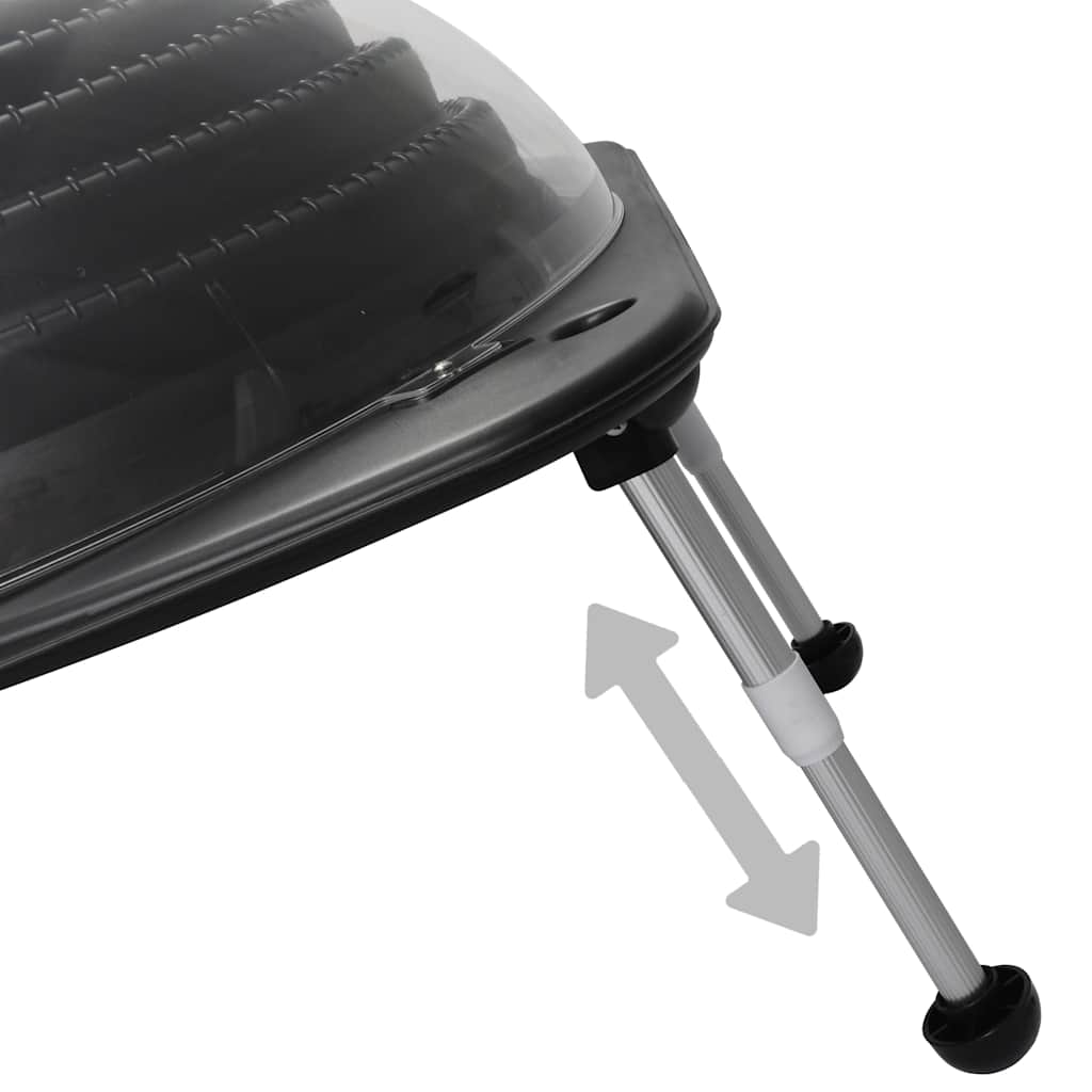 vidaXL Solar Pool Heater 75x75x36 cm HDPE Aluminium - Black,Transparent