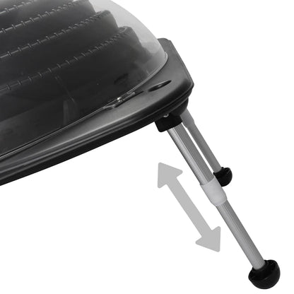 vidaXL Solar Pool Heater 75x75x36 cm HDPE Aluminium - Black,Transparent
