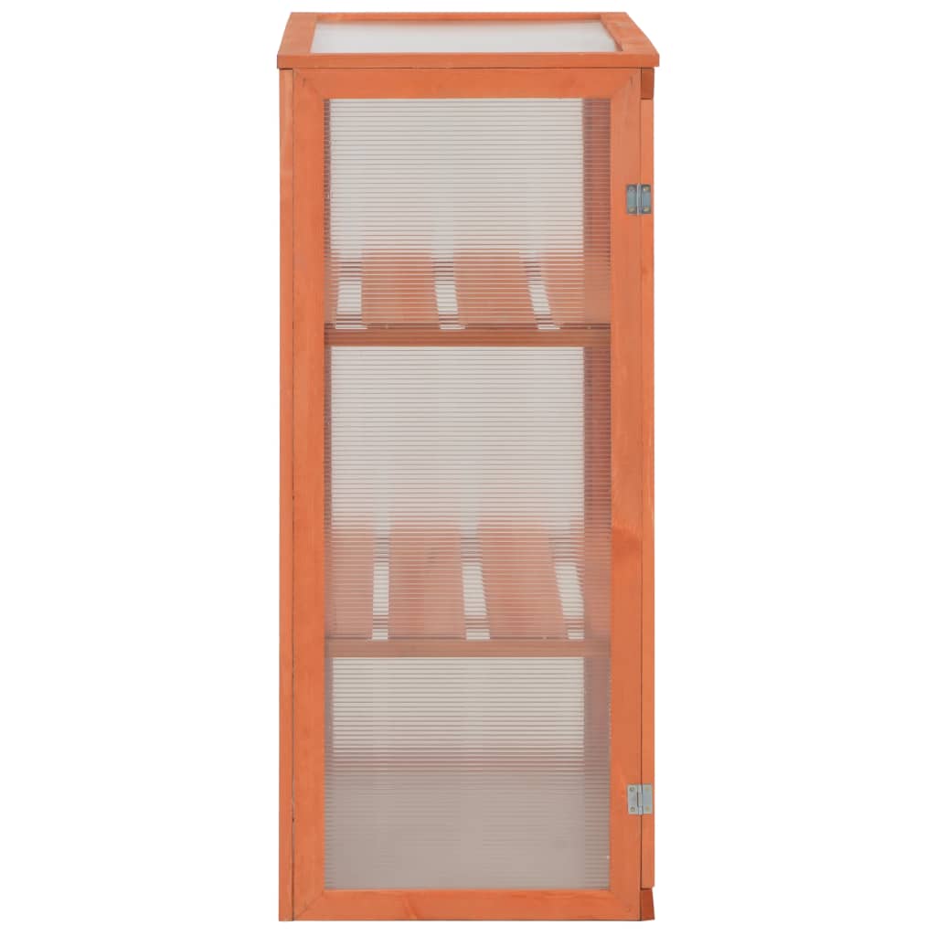 vidaXL Greenhouse Wood 75x47x109 cm - Brown