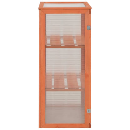 vidaXL Greenhouse Wood 75x47x109 cm - Brown