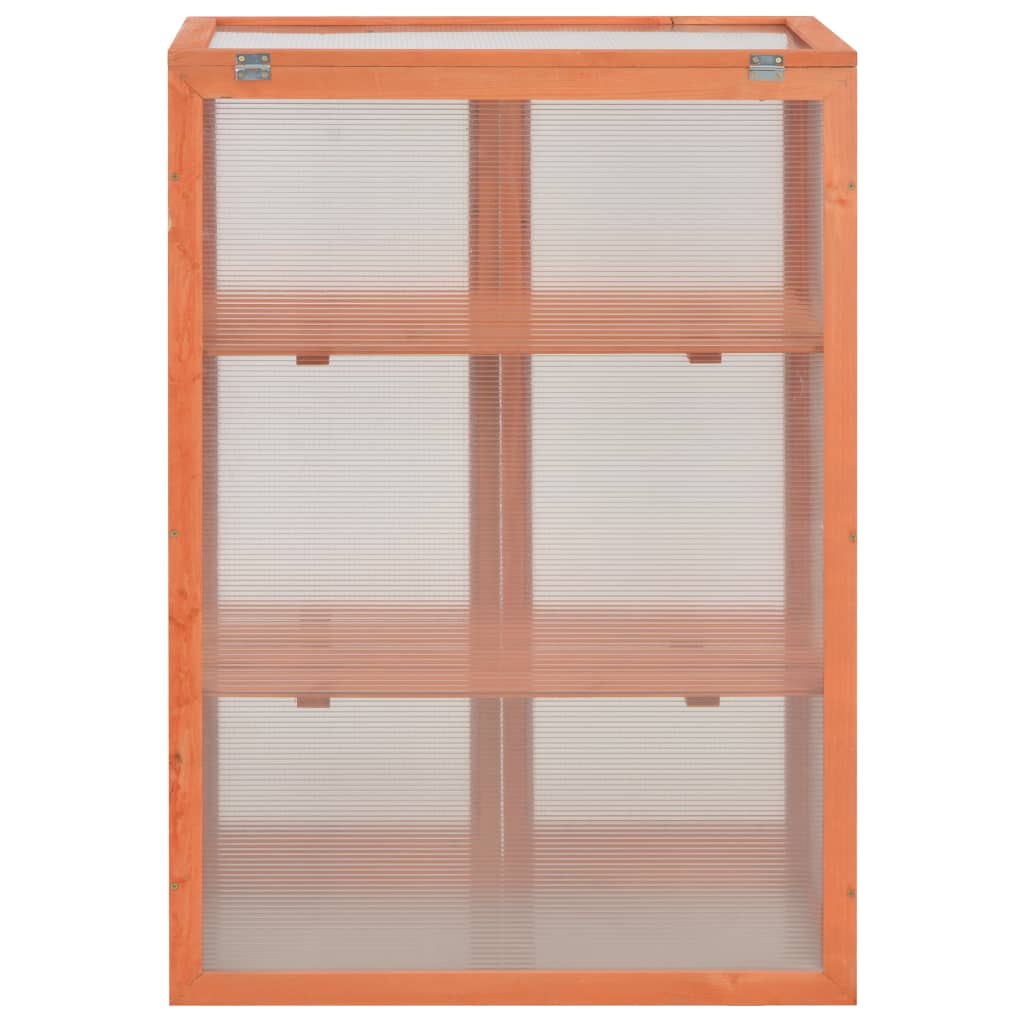 vidaXL Greenhouse Wood 75x47x109 cm - Brown