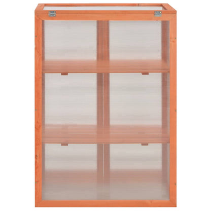 vidaXL Greenhouse Wood 75x47x109 cm - Brown
