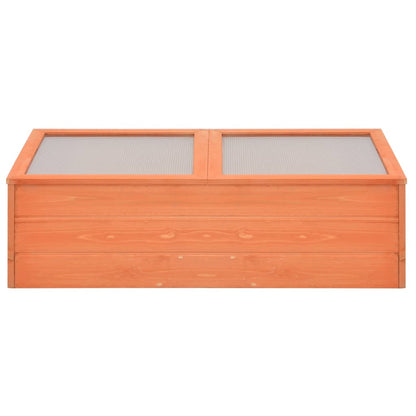 vidaXL Greenhouse | Natural wood | Wood and PC board | 100x50x34 cm - Brown