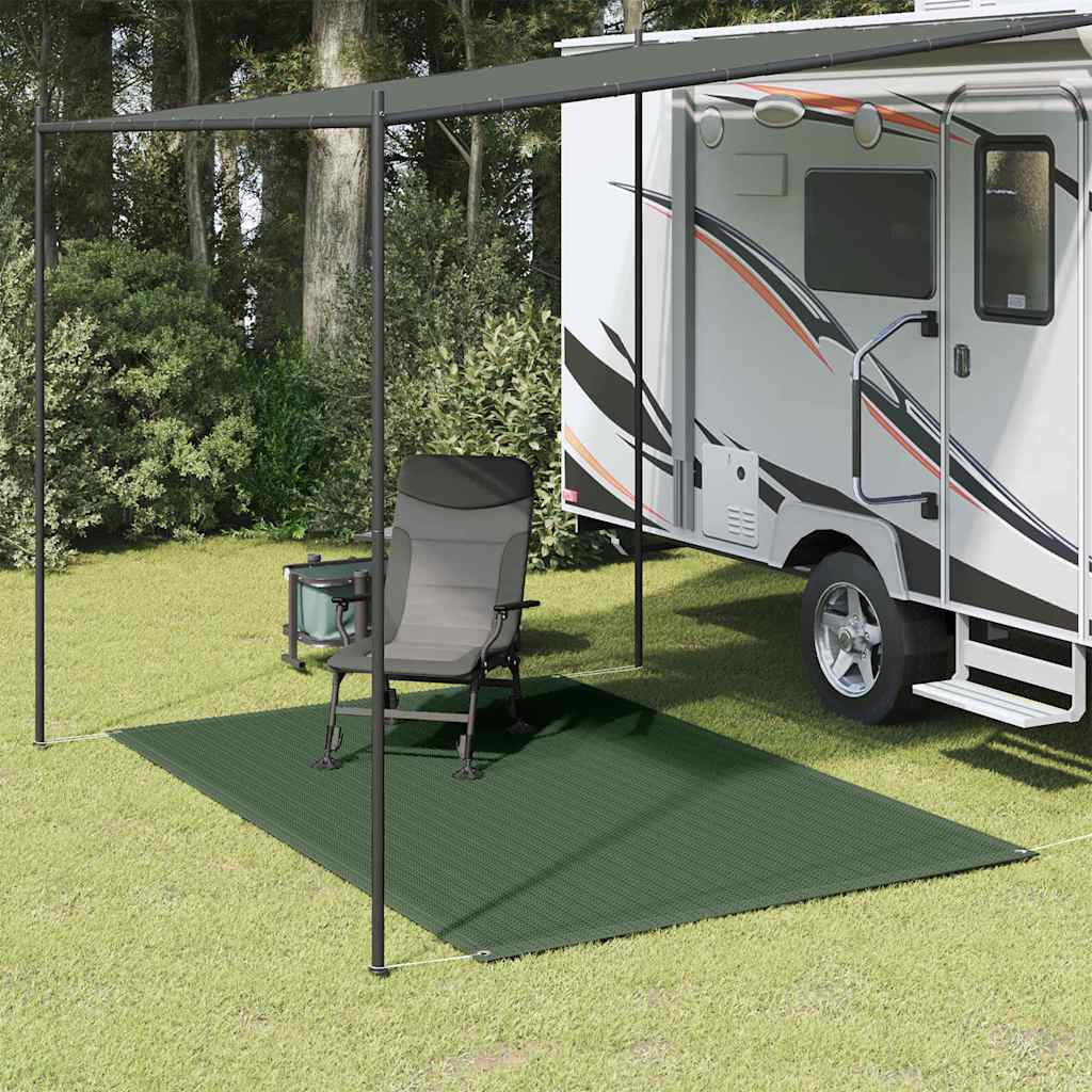 133638 vidaXL Tent Carpet 250x300 cm HDPE Green - Gre - 300 x 250 cm