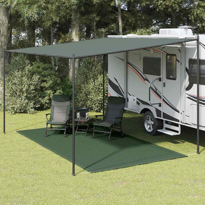 vidaXL Tent Carpet 250x400 cm HDPE Dark Green - Gre - 400 x 250 cm