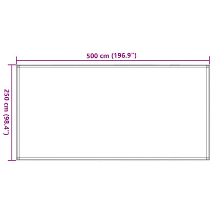 133640 vidaXL Tent Carpet 250x500 cm HDPE Green - Gre - 500 x 250 cm