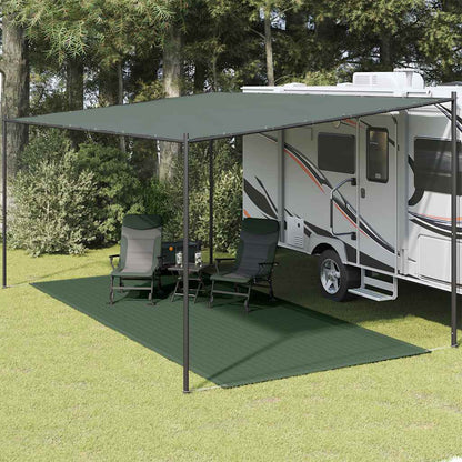 133640 vidaXL Tent Carpet 250x500 cm HDPE Green - Gre - 500 x 250 cm