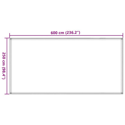 133641 vidaXL Tent Carpet 250x600 cm HDPE Green - Gre - 600 x 250 cm