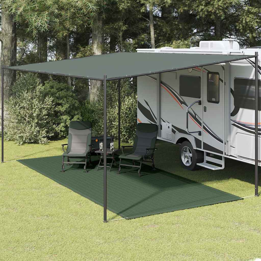 133641 vidaXL Tent Carpet 250x600 cm HDPE Green - Gre - 600 x 250 cm