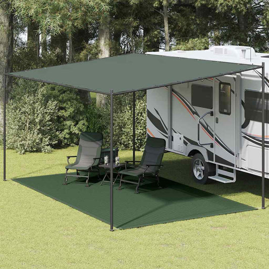 vidaXL Tent Carpet 300x500 cm HDPE Green - dark green