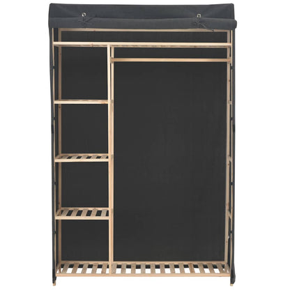 248189 vidaXL Wardrobe Grey 110x40x170 cm Fabric