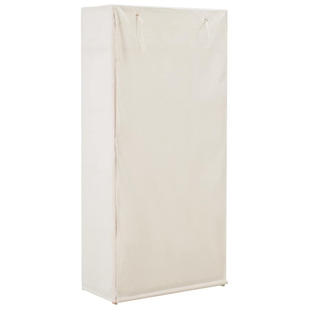 248192 vidaXL Wardrobe White 79x40x170 cm Fabric