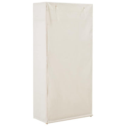 248192 vidaXL Wardrobe White 79x40x170 cm Fabric