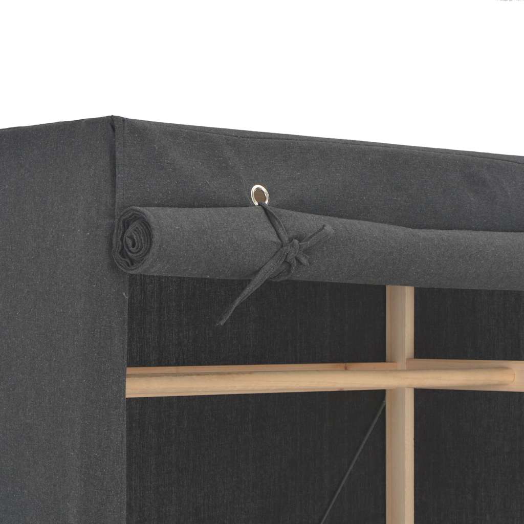 248193 vidaXL Wardrobe Grey 79x40x170 cm Fabric