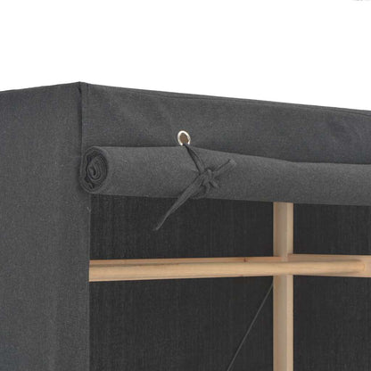 248193 vidaXL Wardrobe Grey 79x40x170 cm Fabric