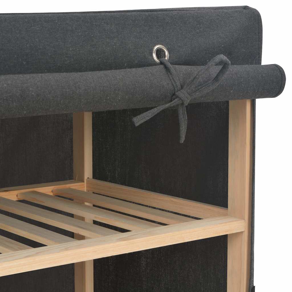 248197 vidaXL Wardrobe Grey 135x40x170 cm Fabric