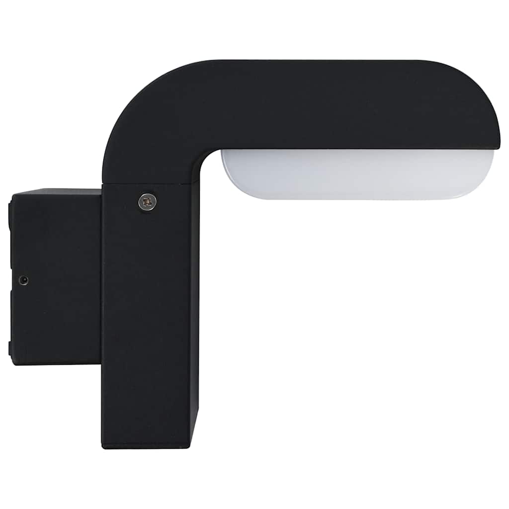vidaXL Outdoor LED Wall Light 9 W Black Oval