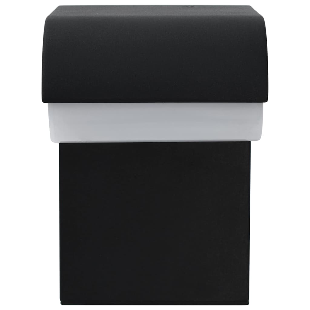 vidaXL Outdoor LED Wall Light 9 W Black Oval