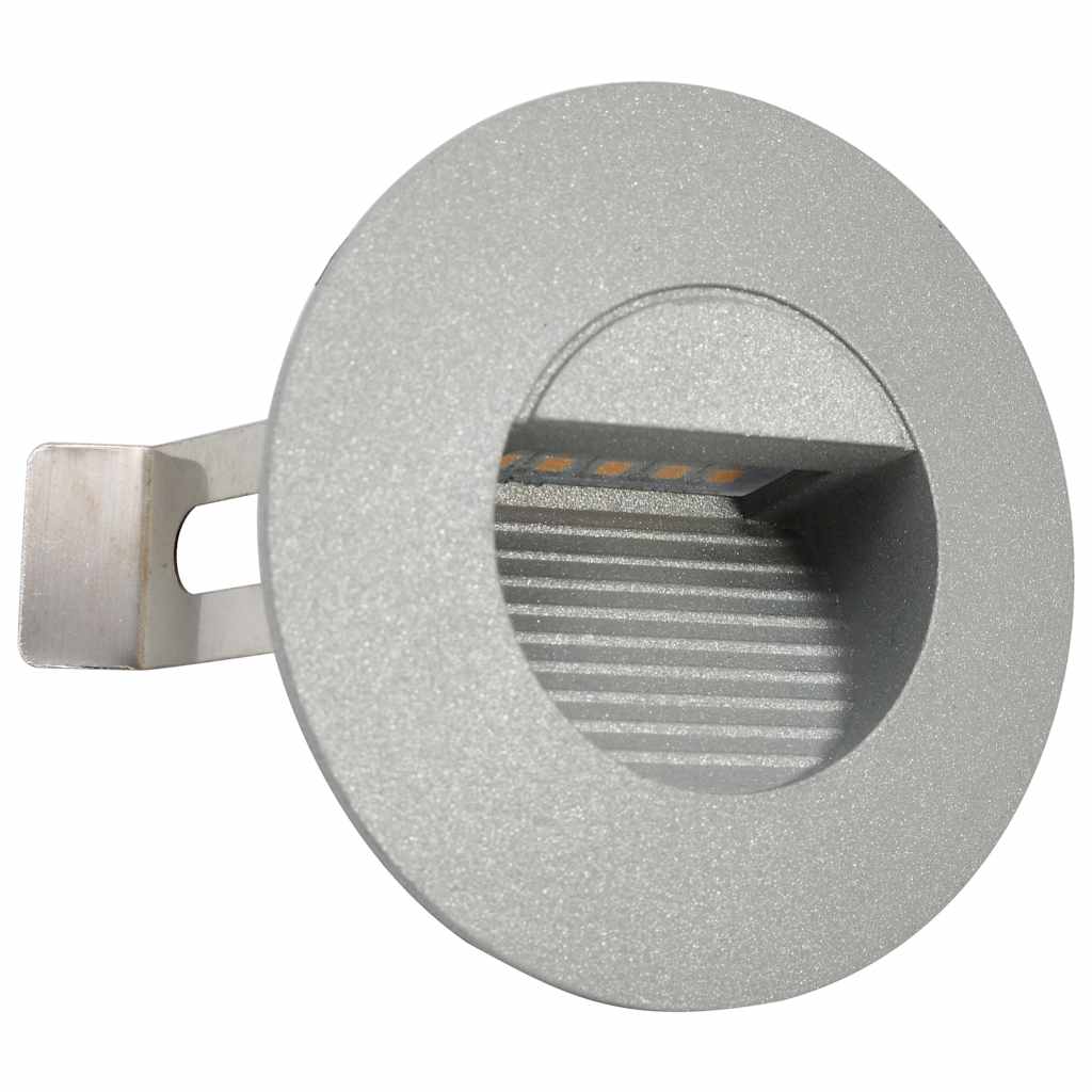 vidaXL Outdoor LED Wall Lights 6 pcs 2 W Silver Round