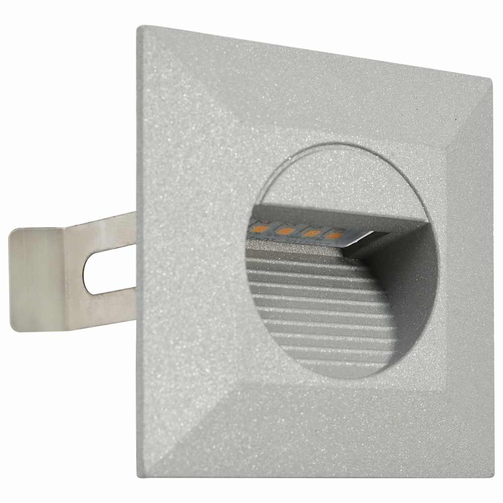 vidaXL Outdoor LED Wall Lights 6 pcs 2 W Silver Square