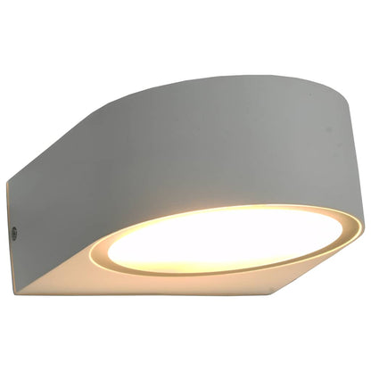 vidaXL Outdoor Wall Lights 2 pcs 11 W White Round