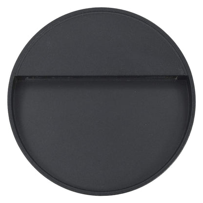 vidaXL Outdoor LED Wall Lights 2 pcs 3 W Black Round