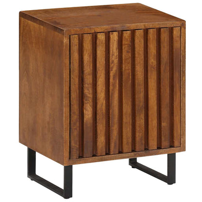 vidaXL Bedside Cabinet 40x30x50 cm Solid Mango Wood - Brown