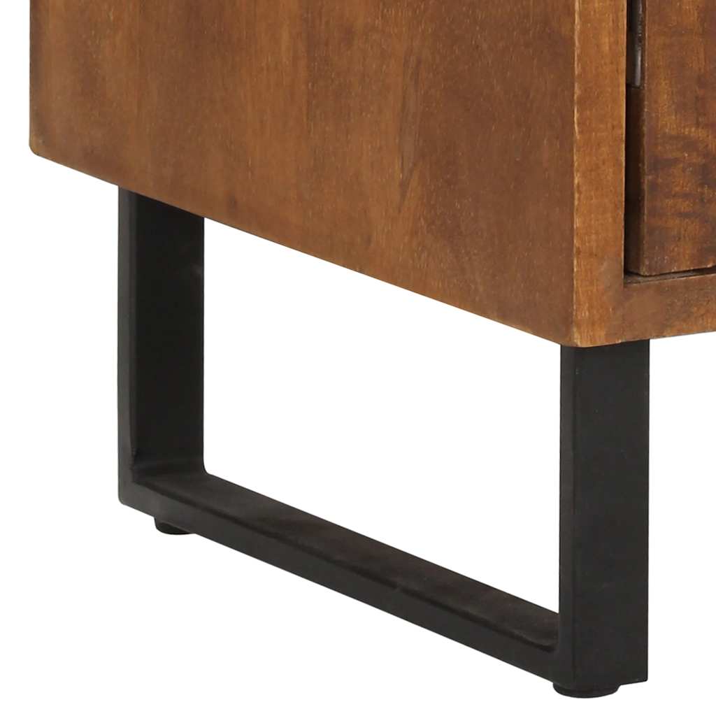 vidaXL Bedside Cabinet 40x30x50 cm Solid Mango Wood - Brown