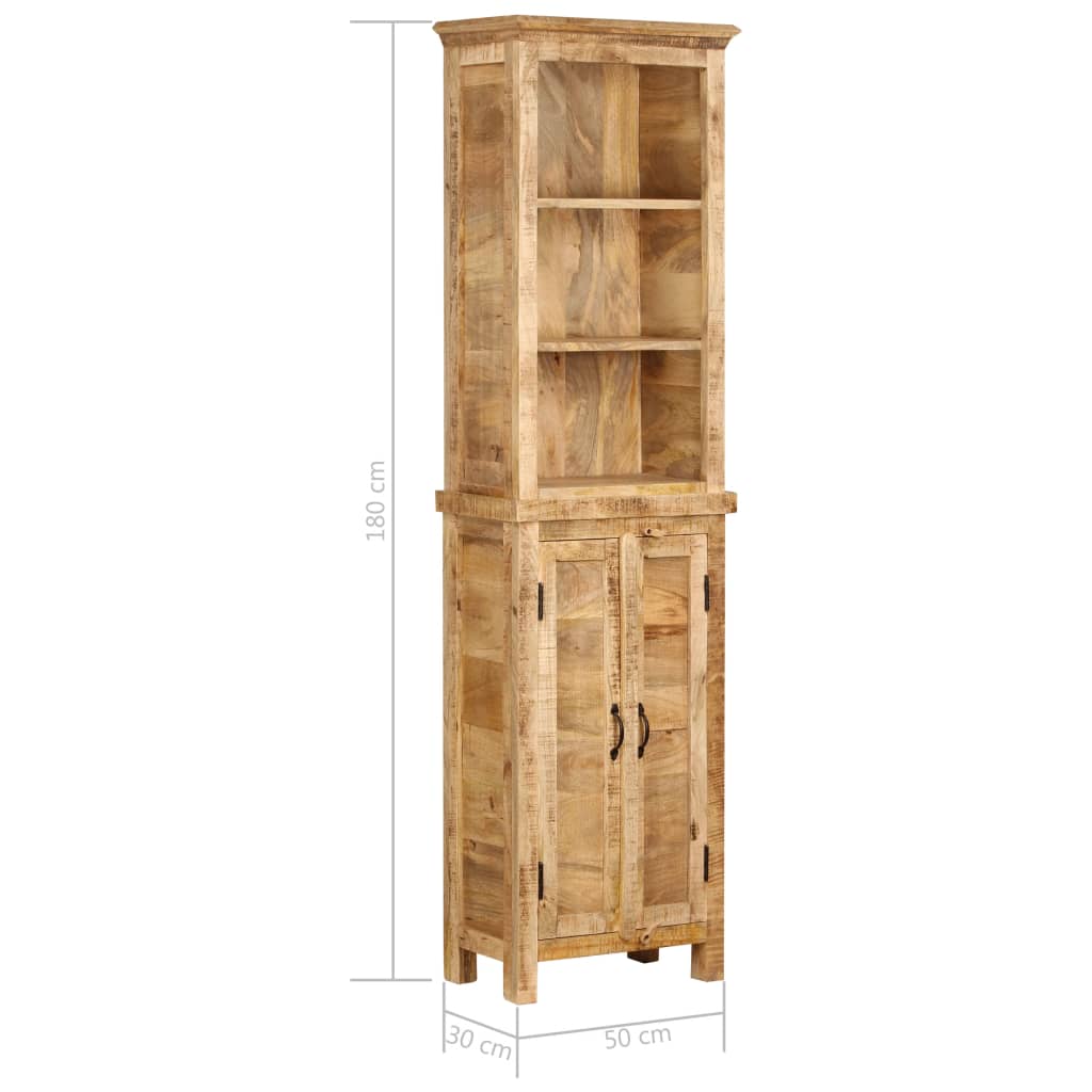 vidaXL Bookshelf 50x30x180 cm Solid Mango Wood - Brown