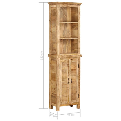 vidaXL Bookshelf 50x30x180 cm Solid Mango Wood - Brown
