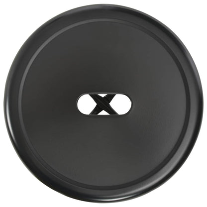 vidaXL Bar Stools 2 pcs Black Steel - 42 x 42 x 71 cm