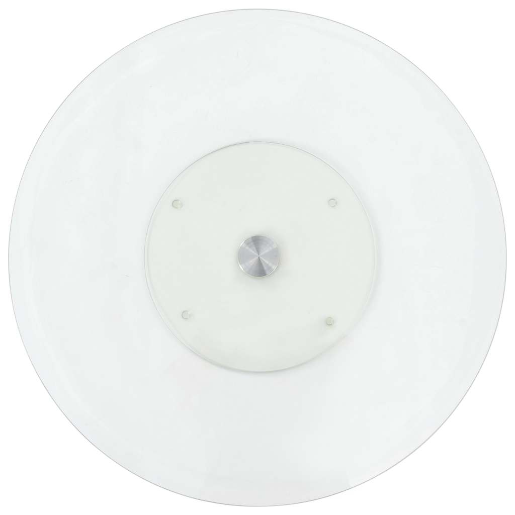 249498 vidaXL Rotating Serving Plate Transparent 60 cm Tempered Glass - Transpart - 0.4 cm