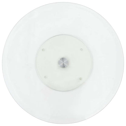 249498 vidaXL Rotating Serving Plate Transparent 60 cm Tempered Glass - Transpart - 0.4 cm