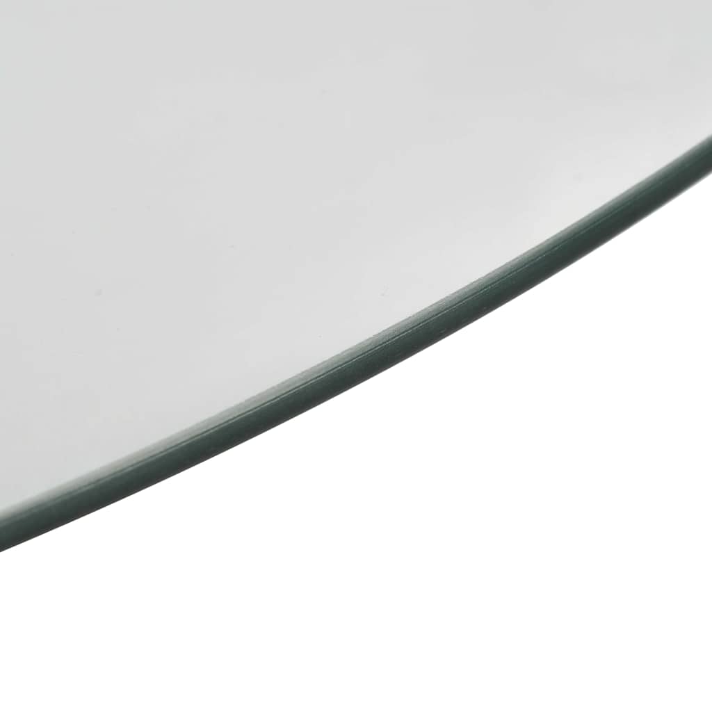 249498 vidaXL Rotating Serving Plate Transparent 60 cm Tempered Glass - Transpart - 0.4 cm