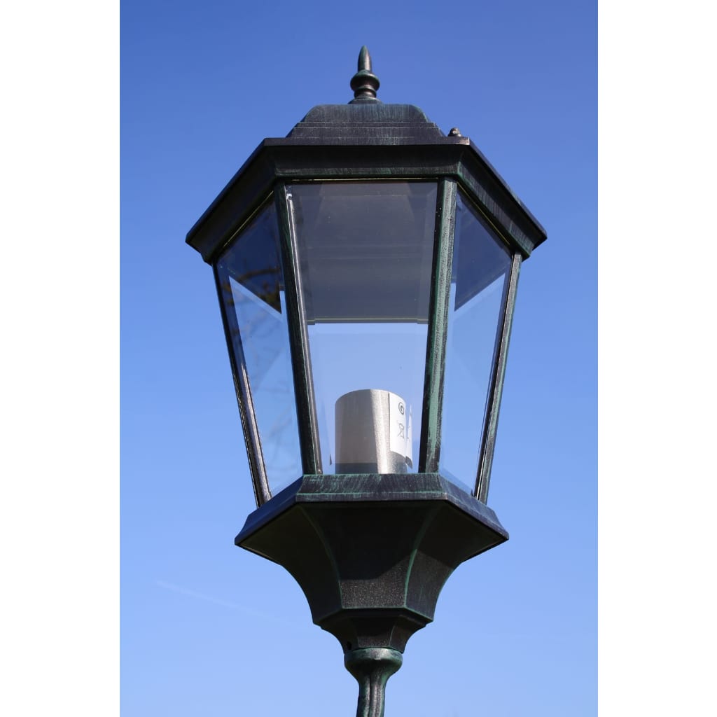 vidaXL Garden Light | Dark Green, Black | Aluminium, Glass | Large