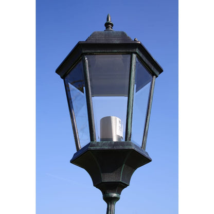 vidaXL Garden Light | Dark Green, Black | Aluminium, Glass | Large