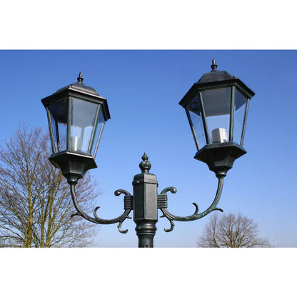 vidaXL Garden Light | Dark Green, Black | Aluminium, Glass | Large
