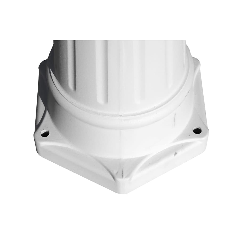 vidaXL Garden Light Post 3-arms 215 cm White Aluminium