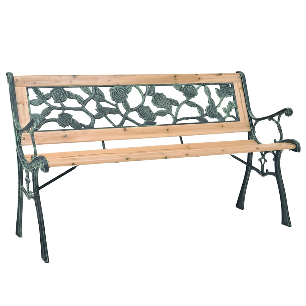 40261 vidaXL Garden Bench 122 cm Wood - Brown - 122 x 51 x 73 cm