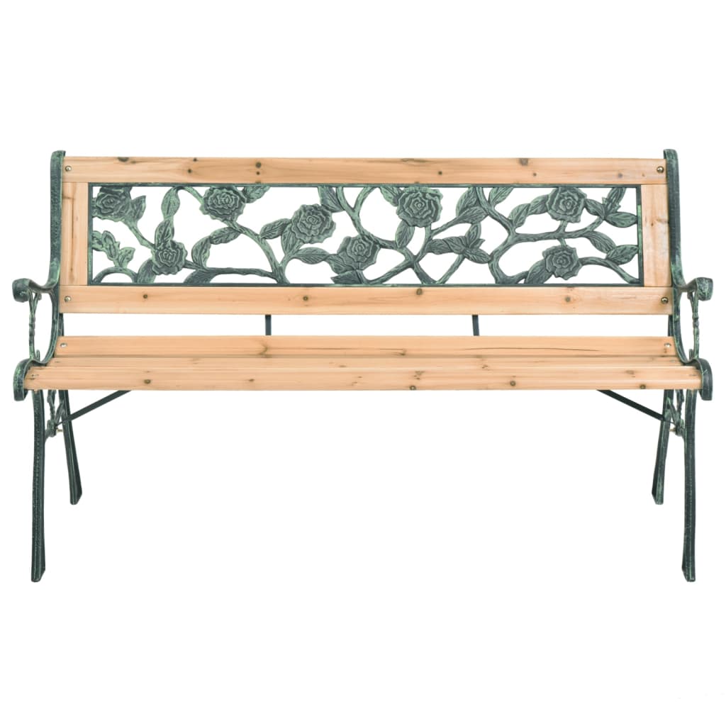 40261 vidaXL Garden Bench 122 cm Wood - Brown - 122 x 51 x 73 cm