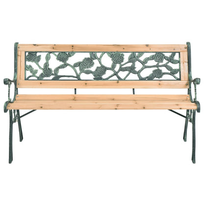 40261 vidaXL Garden Bench 122 cm Wood - Brown - 122 x 51 x 73 cm