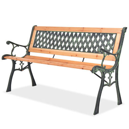 40262 vidaXL Garden Bench 122 cm Wood - Brown - 122 x 51 x 73 cm