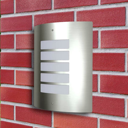 vidaXL Wall Lamp Waterproof Stainless Steel - Silver