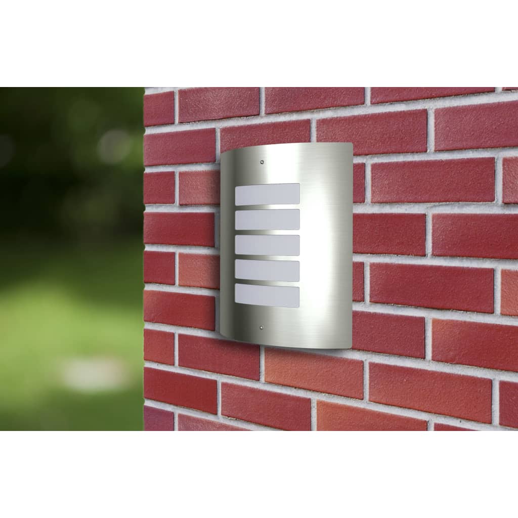 vidaXL Wall Lamp Waterproof Stainless Steel - Silver