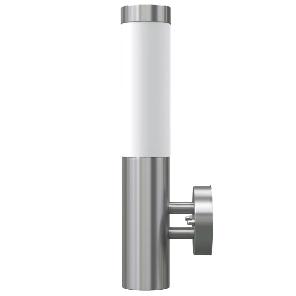 vidaXL RVS Walllamp for Indoor & Outdoors Waterproof - Silver