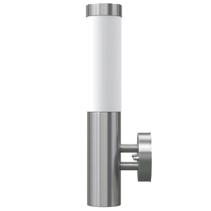 vidaXL RVS Walllamp for Indoor & Outdoors Waterproof - Silver
